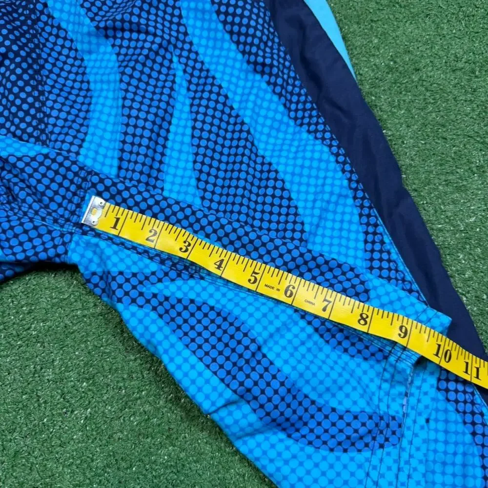 Nike Board Shorts Mens 30 Blue Flame Pattern Y2K 2000s Swim Trunks Athletic